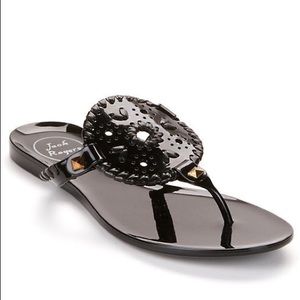 Jack Rogers Black Jelly Sandals